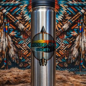 STAINLESS STEEL MOS OR REV FOR JUSTICE LOGO WATER BOTTLE