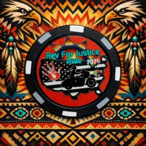 Rev For Justice Ride Poker Chip